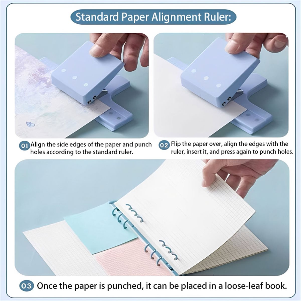 Paper Punch 3 Hole - 【Nouveau coupon pour les utilisateurs!】 Perforatrice