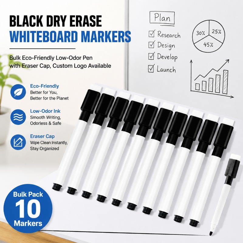 Marqueur effaçable noir pour t - Whiteboard Marker Set avis et prix